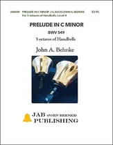 Prelude in C Minor, BWV 549 Handbell sheet music cover